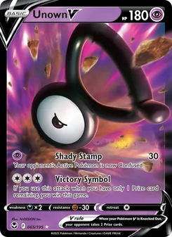 Unown V, Silver Tempest, no. 065