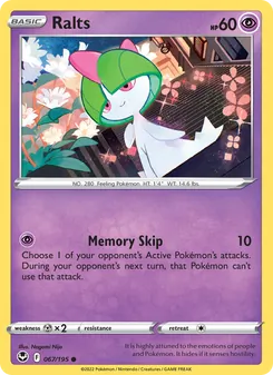 Ralts, Silver Tempest, no. 067