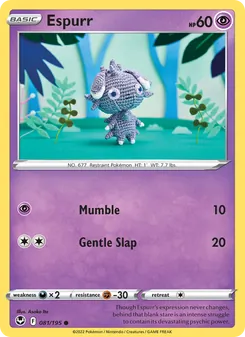Espurr, Silver Tempest, no. 081