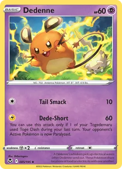 Dedenne, Silver Tempest, no. 085