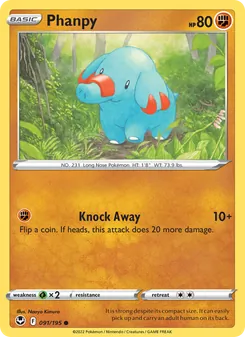 Phanpy, Silver Tempest, no. 091