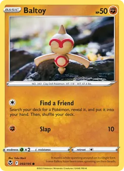 Baltoy, Silver Tempest, no. 093