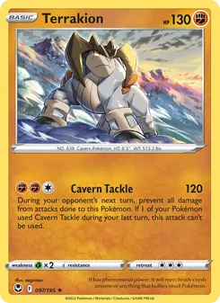 Terrakion, Silver Tempest, no. 097