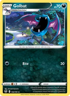 Golbat, Silver Tempest, no. 104