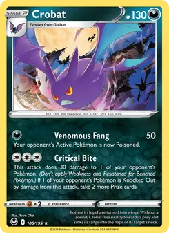 Crobat, Silver Tempest, no. 105