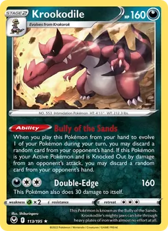 Krookodile, Silver Tempest, no. 113