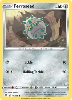 Ferroseed, Silver Tempest, no. 121