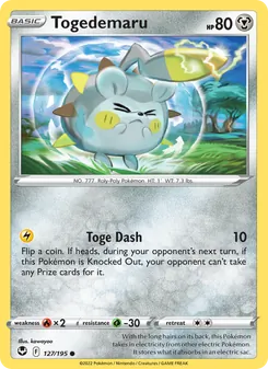 Togedemaru, Silver Tempest, no. 127