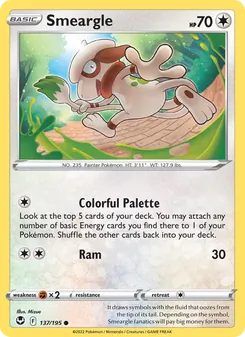Smeargle, Silver Tempest, no. 137
