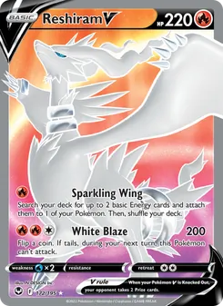 Reshiram V, Silver Tempest, no. 172