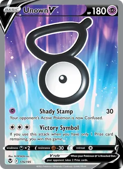 Unown V, Silver Tempest, no. 176