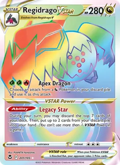 Regidrago VSTAR, Silver Tempest, no. 201