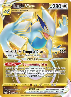 Lugia VSTAR, Silver Tempest, no. 211