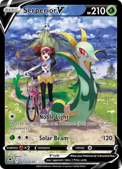 Serperior V, Silver Tempest Trainer Gallery, no. TG13