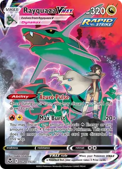 Rayquaza VMAX, Silver Tempest Trainer Gallery, no. TG20