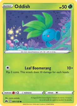 Oddish, Crown Zenith, no. 001