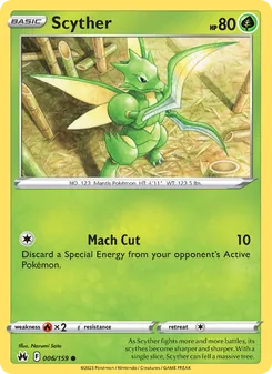 Scyther, Crown Zenith, no. 006