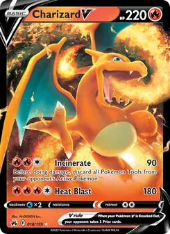 Charizard V, Crown Zenith, no. 018