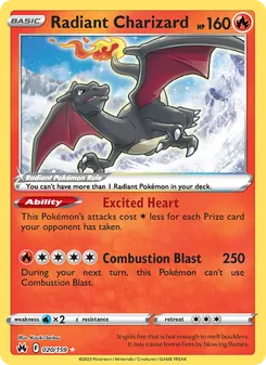Radiant Charizard, Crown Zenith, no. 020
