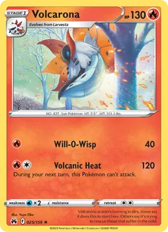 Volcarona, Crown Zenith, no. 025
