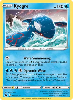 Kyogre, Crown Zenith, no. 036
