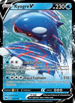Kyogre V, Crown Zenith, no. 037