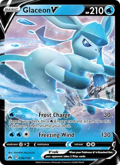 Glaceon V, Crown Zenith, no. 038