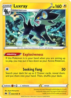 Luxray, Crown Zenith, no. 044