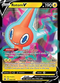Rotom V, Crown Zenith, no. 045