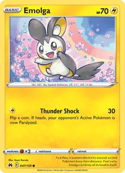 Emolga, Crown Zenith, no. 047