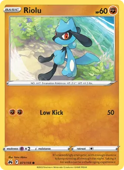 Riolu, Crown Zenith, no. 071