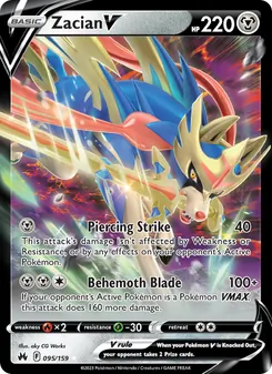 Zacian V, Crown Zenith, no. 095