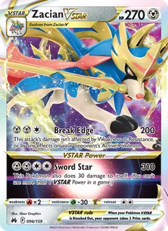 Zacian VSTAR, Crown Zenith, no. 096