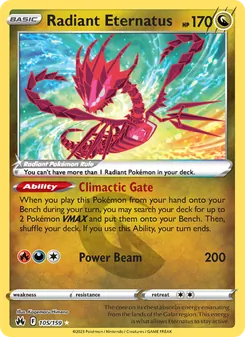 Radiant Eternatus, Crown Zenith, no. 105