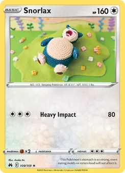 Snorlax, Crown Zenith, no. 109