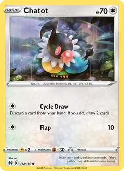Chatot, Crown Zenith, no. 112