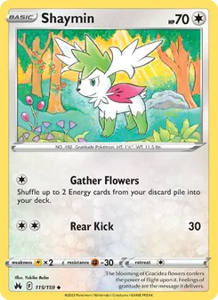 Shaymin, Crown Zenith, no. 115
