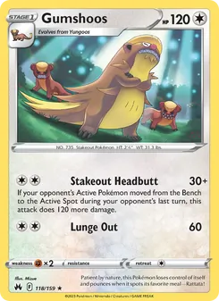 Gumshoos, Crown Zenith, no. 118