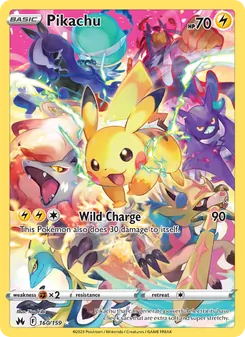 Pikachu, Crown Zenith, no. 160