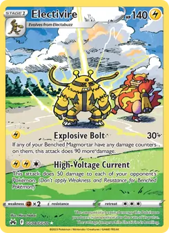 Electivire, Crown Zenith Galarian Gallery, no. GG08