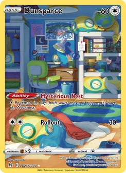 Dunsparce, Crown Zenith Galarian Gallery, no. GG23