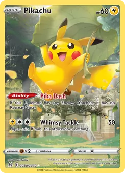 Pikachu, Crown Zenith Galarian Gallery, no. GG30