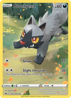 Poochyena, Crown Zenith Galarian Gallery, no. GG33