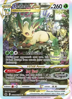 Leafeon VSTAR, Crown Zenith Galarian Gallery, no. GG35