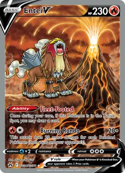 Entei V, Crown Zenith Galarian Gallery, no. GG36