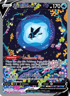 Lumineon V, Crown Zenith Galarian Gallery, no. GG39