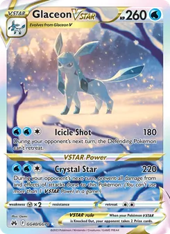 Glaceon VSTAR, Crown Zenith Galarian Gallery, no. GG40