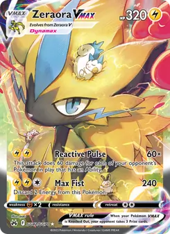 Zeraora VMAX, Crown Zenith Galarian Gallery, no. GG42