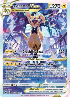 Zeraora VSTAR, Crown Zenith Galarian Gallery, no. GG43
