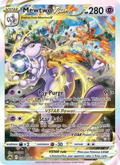 Mewtwo VSTAR, Crown Zenith Galarian Gallery, no. GG44